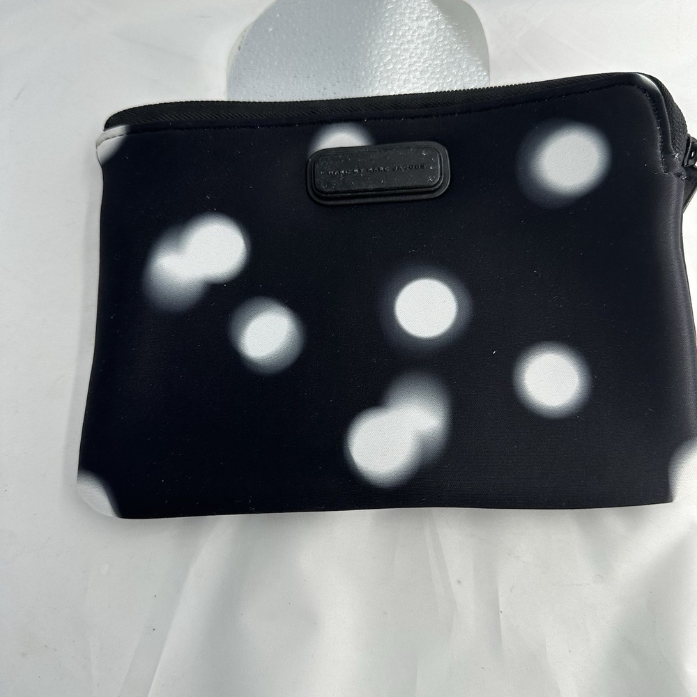 Marc by Marc Jacobs Black White Polka Dot Cosmetic Pouch
